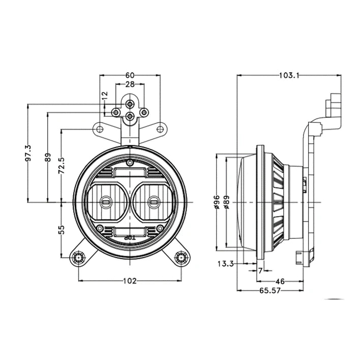 John Deere Led-ajovalo Kaukovalo Revon RAV602