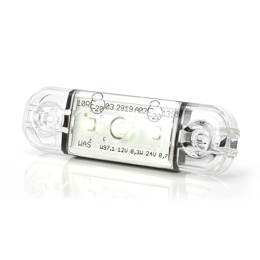 WAS 708 Slim LED Äärivalo - Valkoinen 12-24V