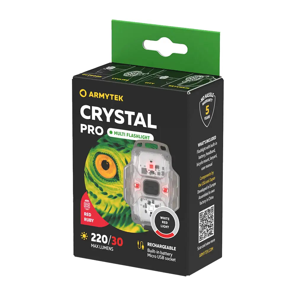 Monitoimilamppu Armytek Crystal Pro Sininen 7 in 1 Valkoinen & Punainen 220 lm