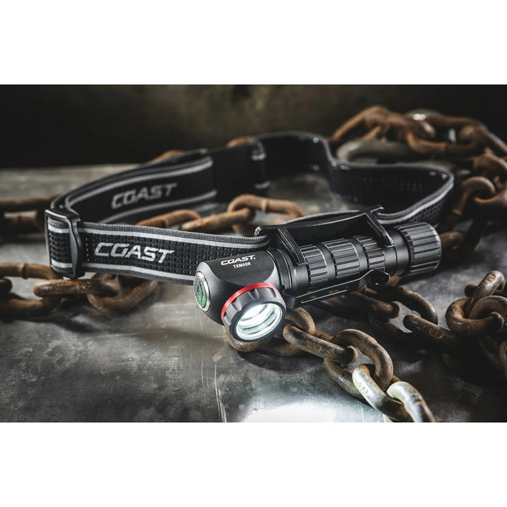 Otsalamppu Coast TXM50R Vedenpitävä Ladattava 1500 Lumenia