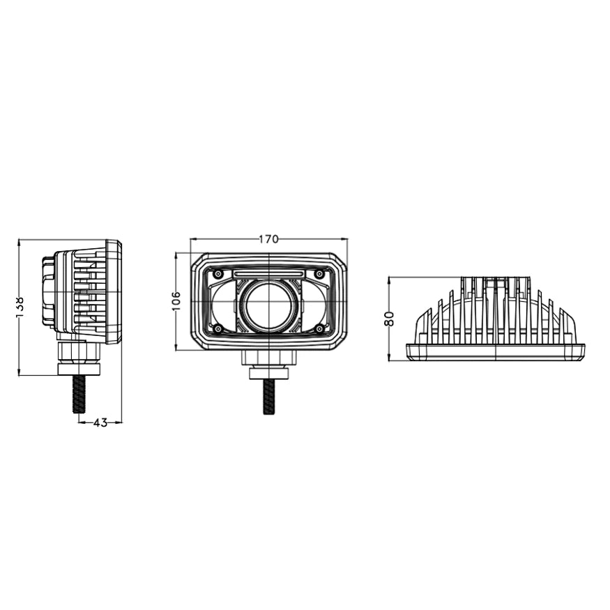 Led-Ajovalo Yleismalli Lähi Ja Kaukovalo 170X106X80 Revon RAV507