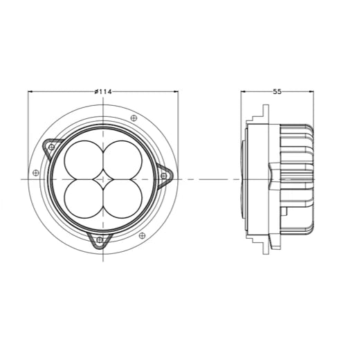 JD / Case / NH LED-työvalo Revon RTV402 40W