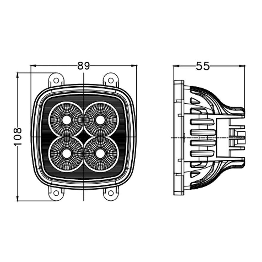 John Deere 30SRJ Premium LED-työvalo Revon RTV415 40W