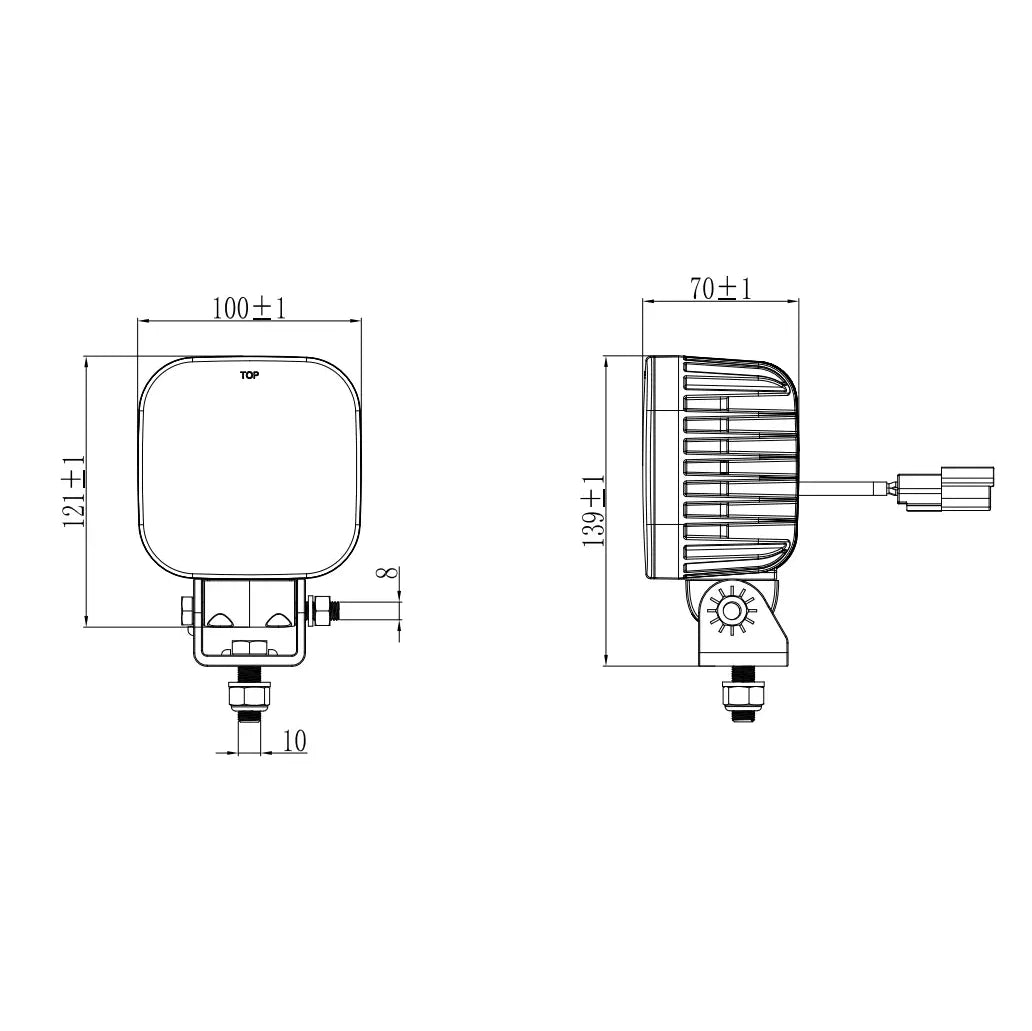 Revon RTV631 LED-työvalo CRI >95 63W