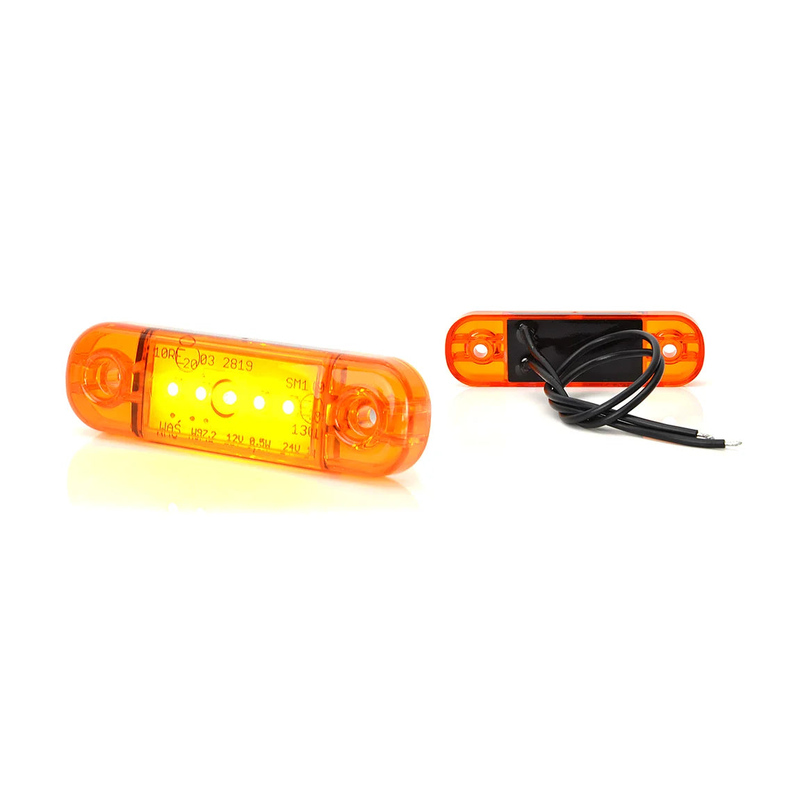 WAS 708 Slim LED Äärivalo - Keltainen 12-24V