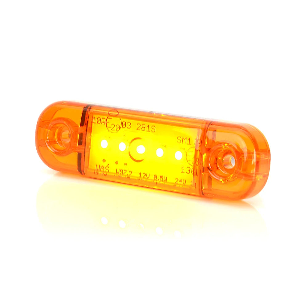 WAS 708 Slim LED Äärivalo - Keltainen 12-24V