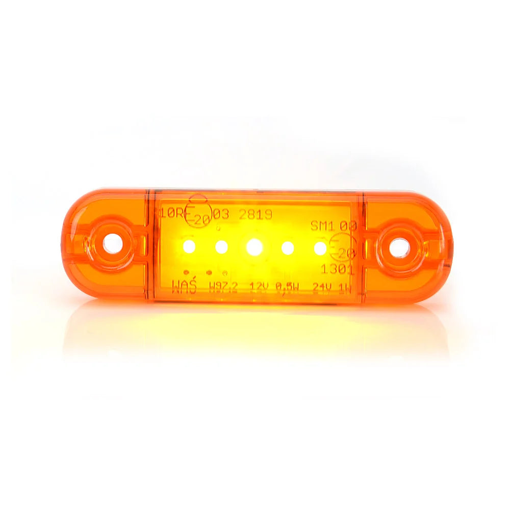 WAS 708 Slim LED Äärivalo - Keltainen 12-24V