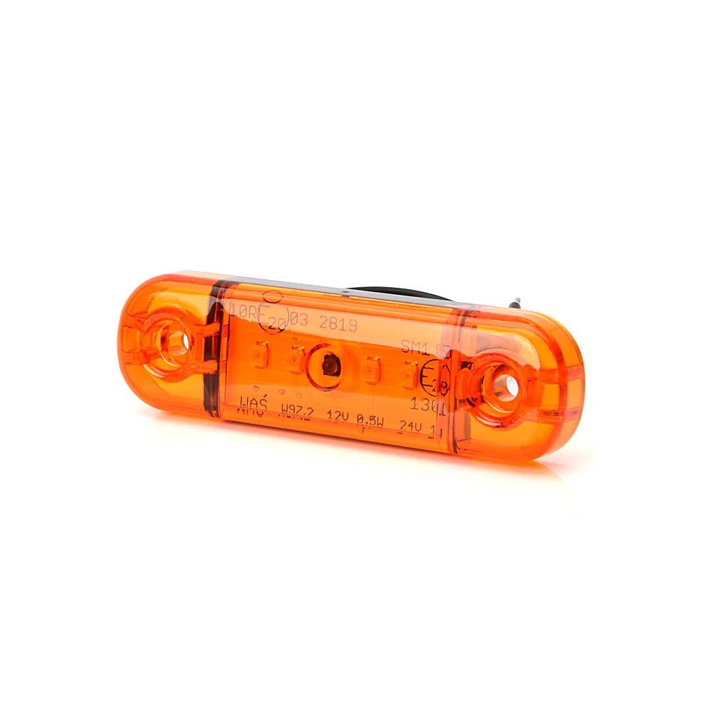 WAS 708 Slim LED Äärivalo - Keltainen 12-24V