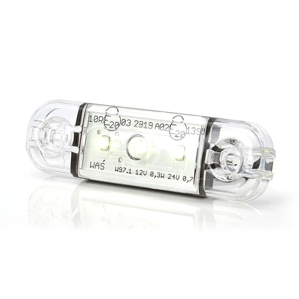 WAS 708 Slim LED Äärivalo - Valkoinen 12-24V