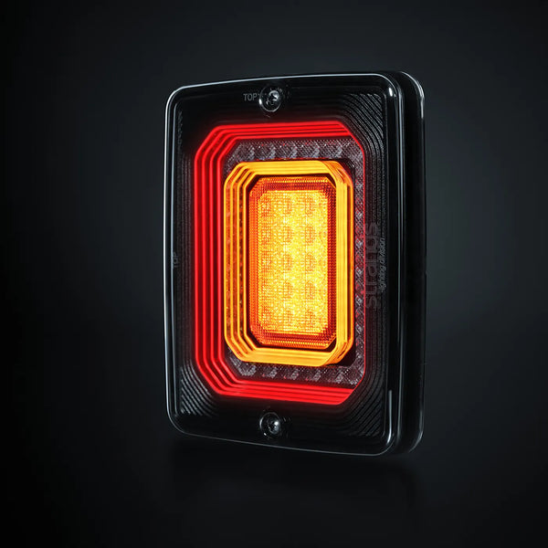 For9T Illusion LED Takavalo, parkki/jarru/vilkku – 3-toiminen LED-takavalo
