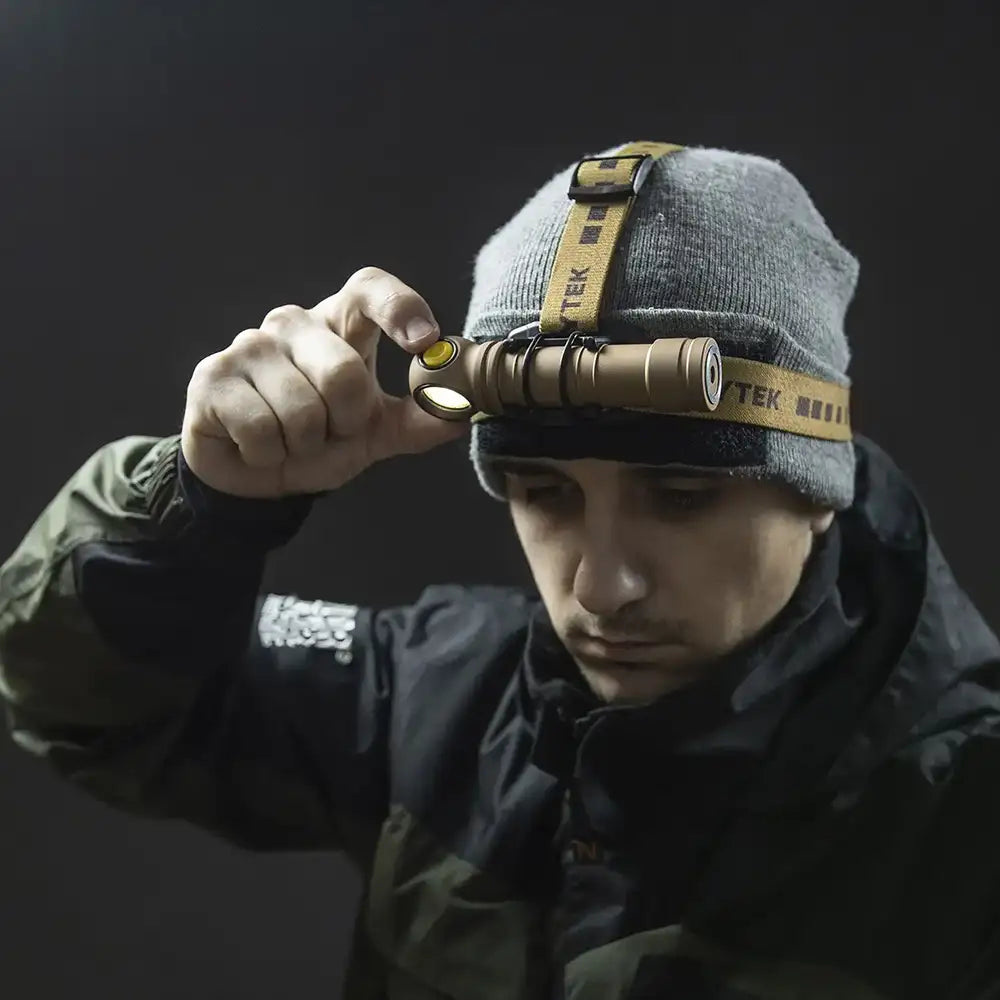 Otsalamppu Armytek Wizard C2 Pro Max Sand Kylmä Sävy 4000 lm