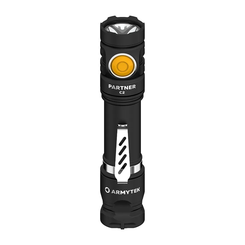 Taskulamppu Armytek Partner C2 Magnet USB Kylmä Sävy 1100 lm