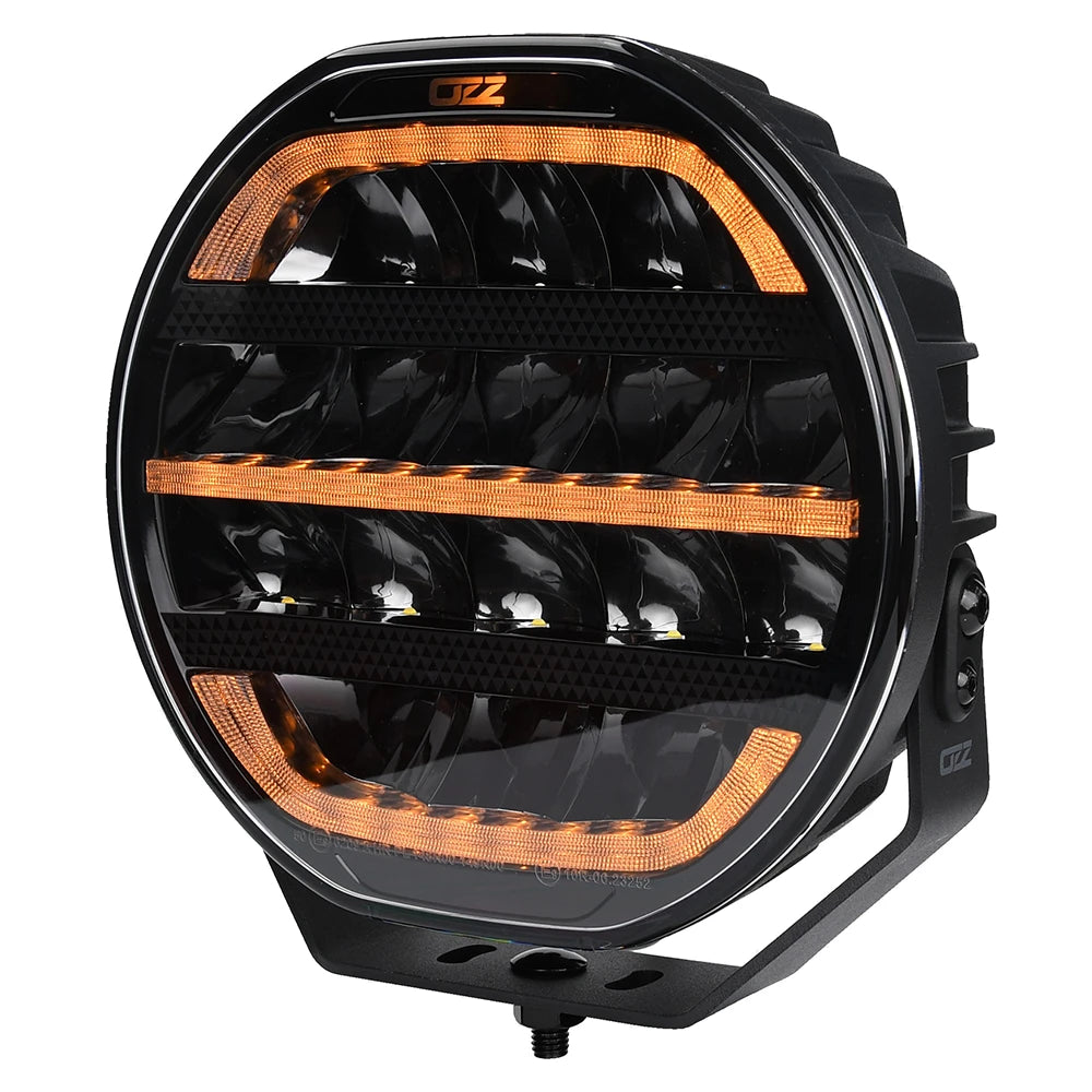 Lisävalo Ozz XR2 P9" Pyöreä Musta Parkkivaloilla 220mm 73W Ref. 50