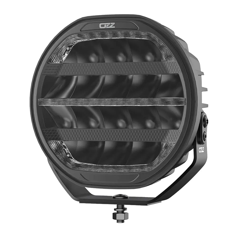 OZZ XR3 P9" 65 LED-lisävalo musta runko, parkilla ja R65 varoitusvalolla