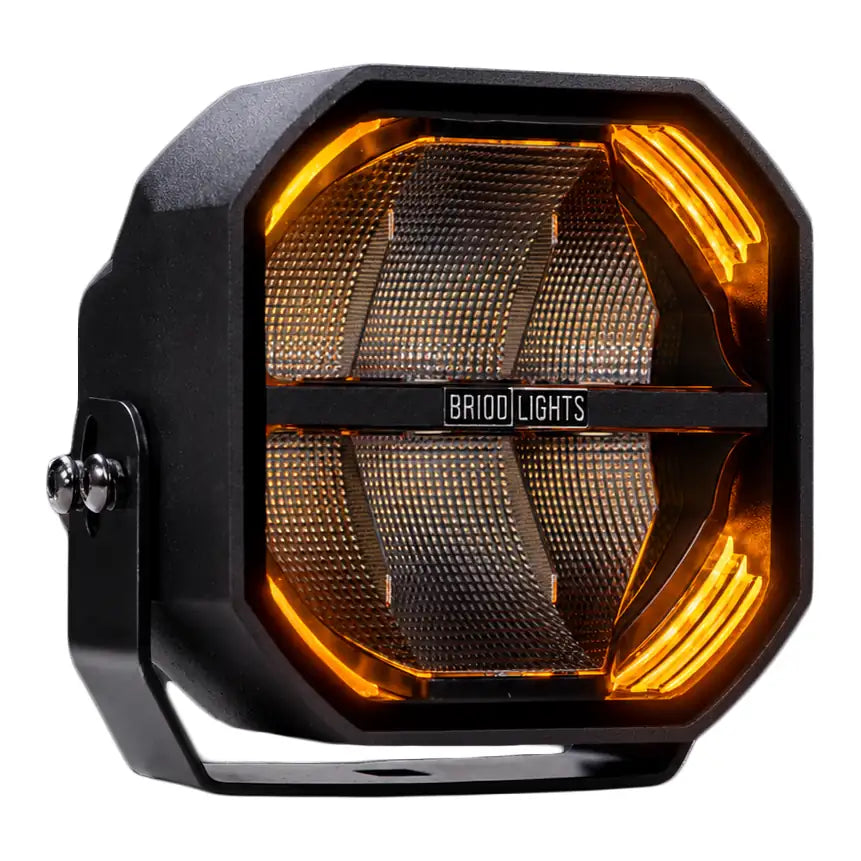Briodlights Olympus 3.0 LED-työvalo 5000 lm, musta, punainen/oranssi parkkivalo